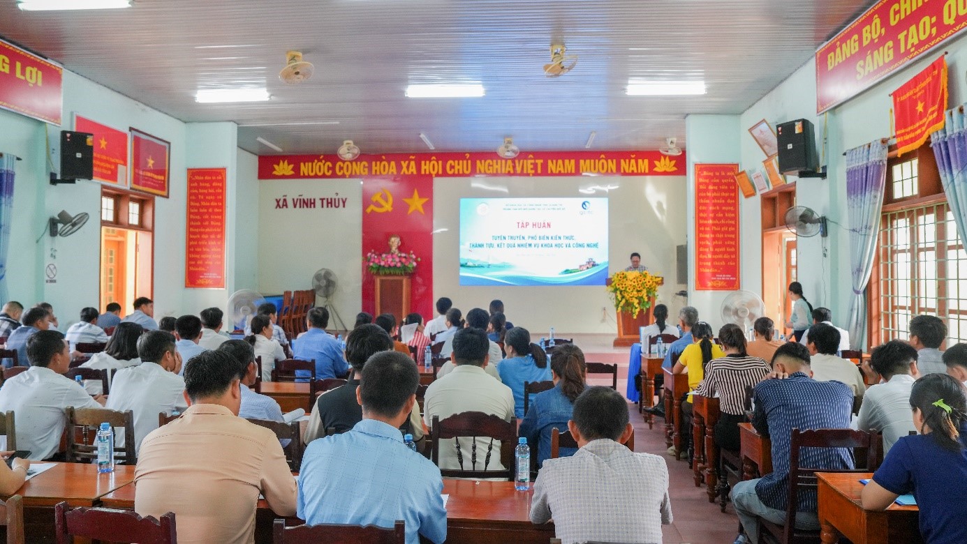 Tập huấn “Tuyên truyền, phổ biến kiến thức, thành tựu, kết quả nhiệm vụ KH&CN năm 2026” tại xã Vĩnh Thủy